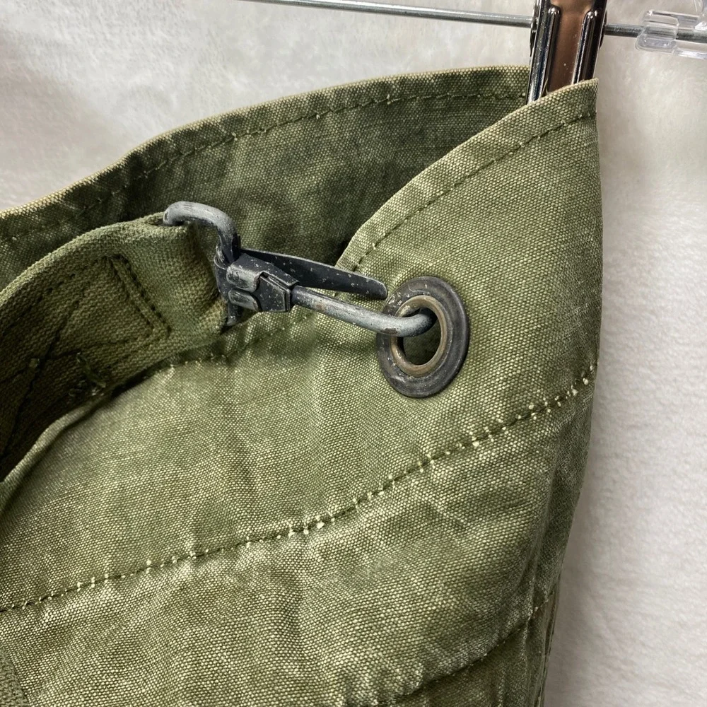 Vintage Olive Green Canvas‎ FieldArmy Duffle Bag